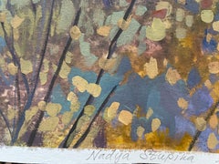 “October colors “ Original landscape painting. horizontal.Landscape Paintings