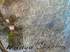 “Ode to spring” Original mixed media painting on paper. Large home decor