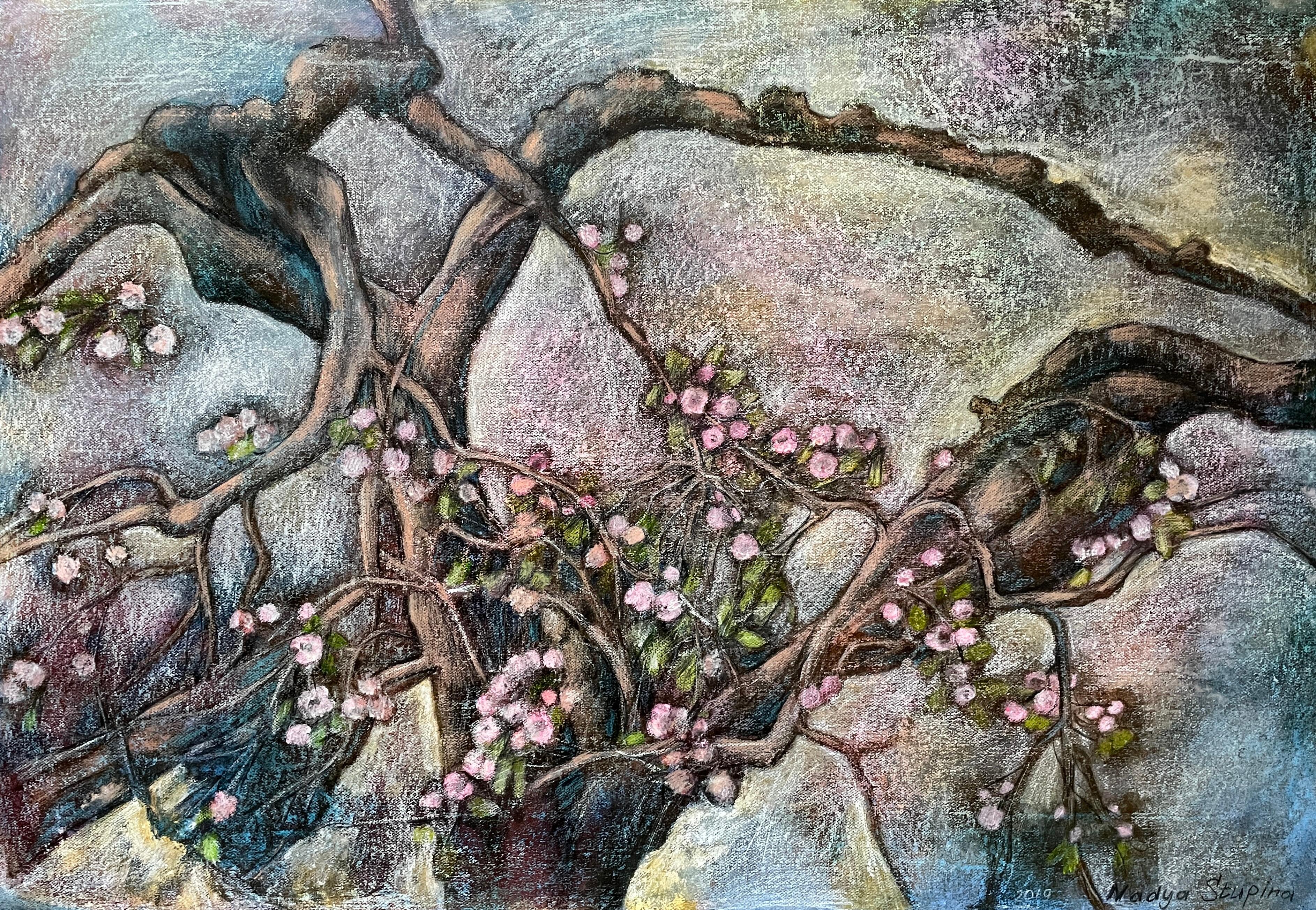 Wax Crayon Landscape Paintings