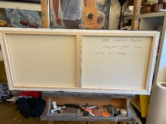 "Überwachsener Teich" Originelle impressionistische Landschaft. Horizontal . Normale Luft