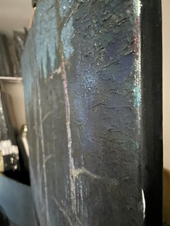 "Alberi rosa" Paesaggio impressionista   pittura ad olio. A. Winter. Impasto