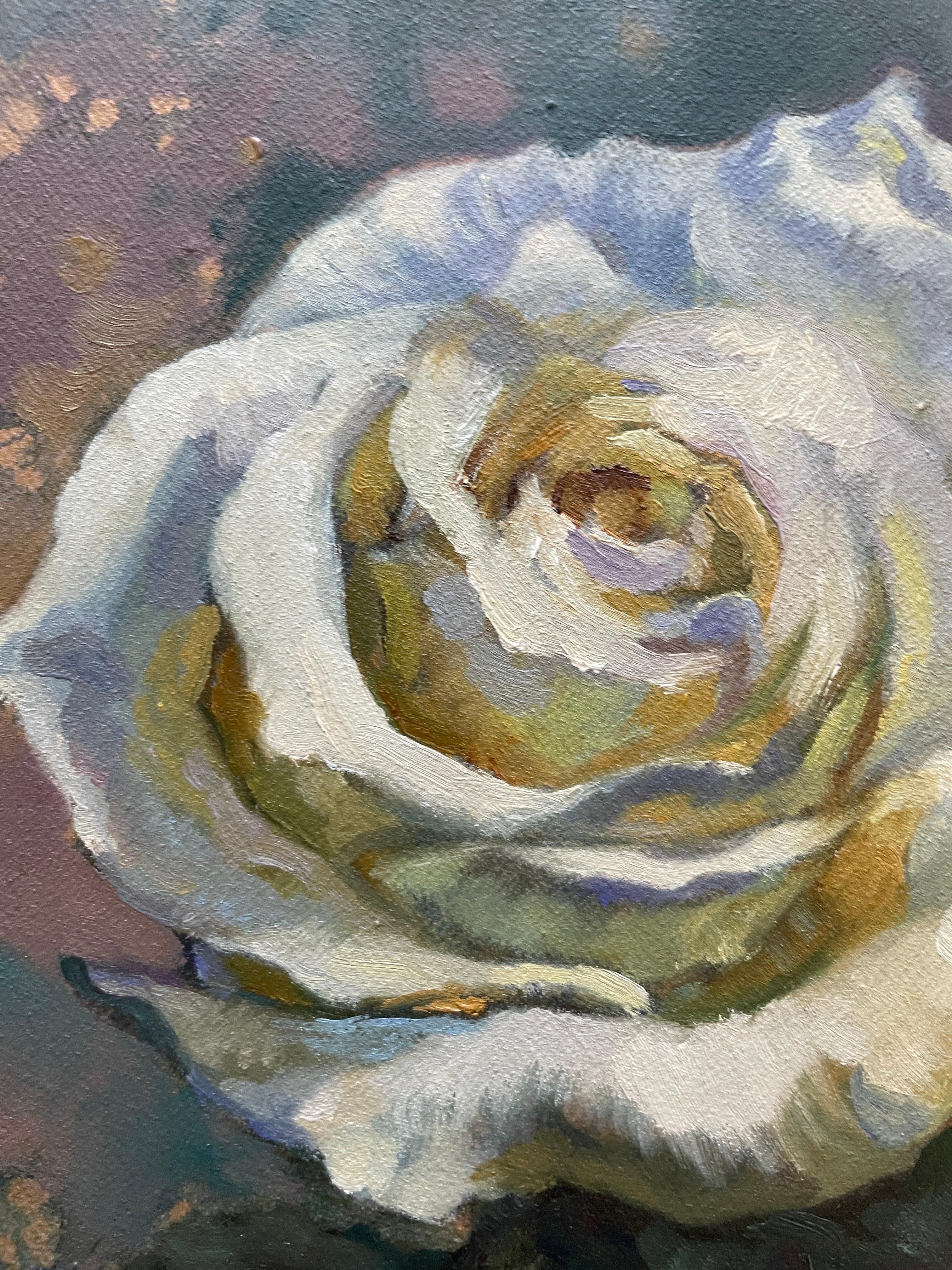 Retrato de rosa blanca en venta 2