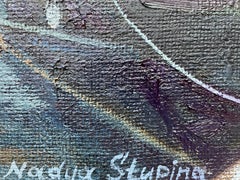 "Rhythms of Ålesund" Original  cityscape. Large oil painting