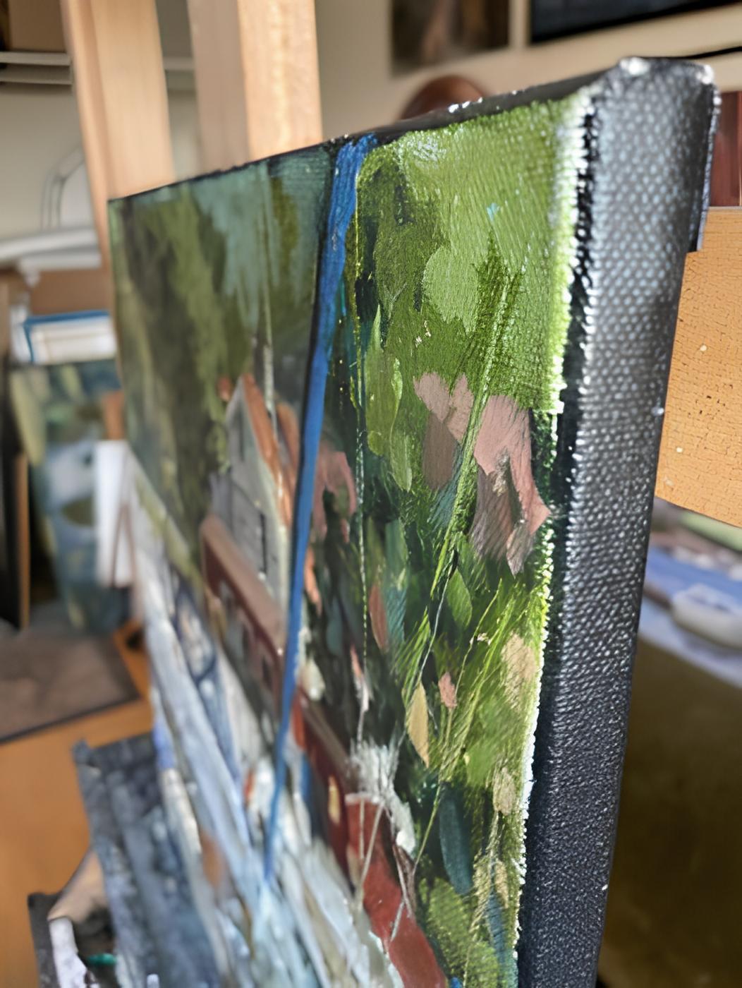 In this oil painting, I've captured the vivacious essence of a bustling harbor. Each stroke is imbued with the dynamic interplay of light and shadow, reflecting the fleeting moments of daily life by the water. My brush dances with the colors of