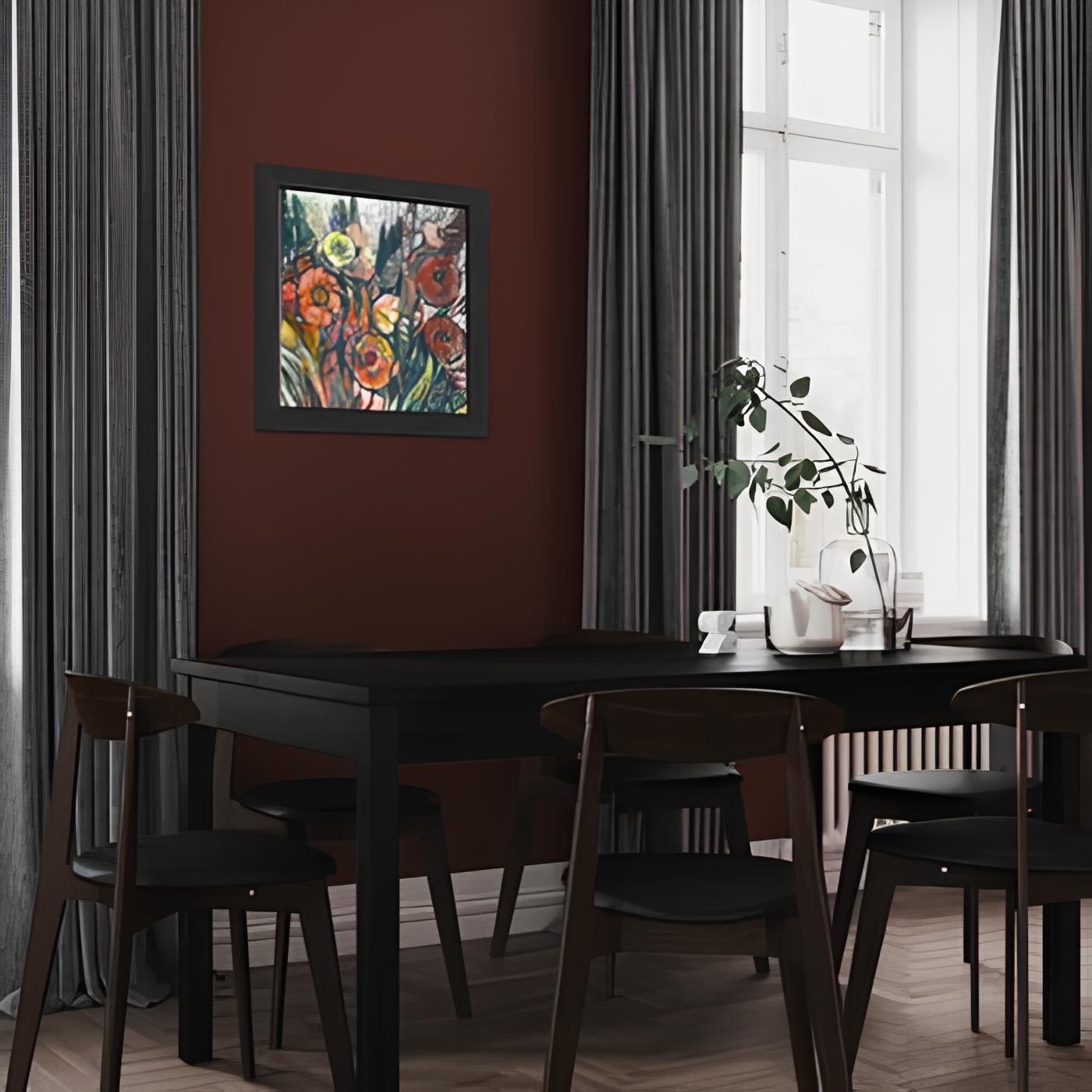 Fiori rotondi - Painting di Nadezda Stupina