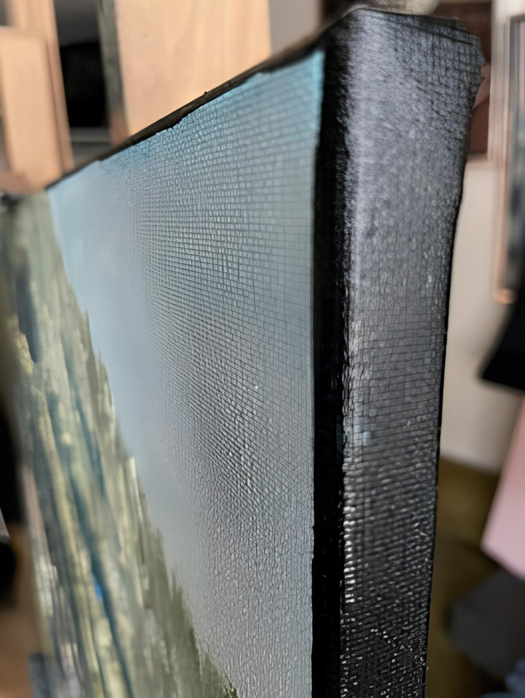 In this artwork, I've conjured the serene embrace of the Alps, capturing the quaint essence of a secluded retreat. My strokes in acrylic and oil meld in an impressionistic dance, creating a fine art piece that speaks of tranquility and timeless