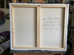 "Idillio primaverile sul lago Walensee" Originale  paesaggio impressionistico .