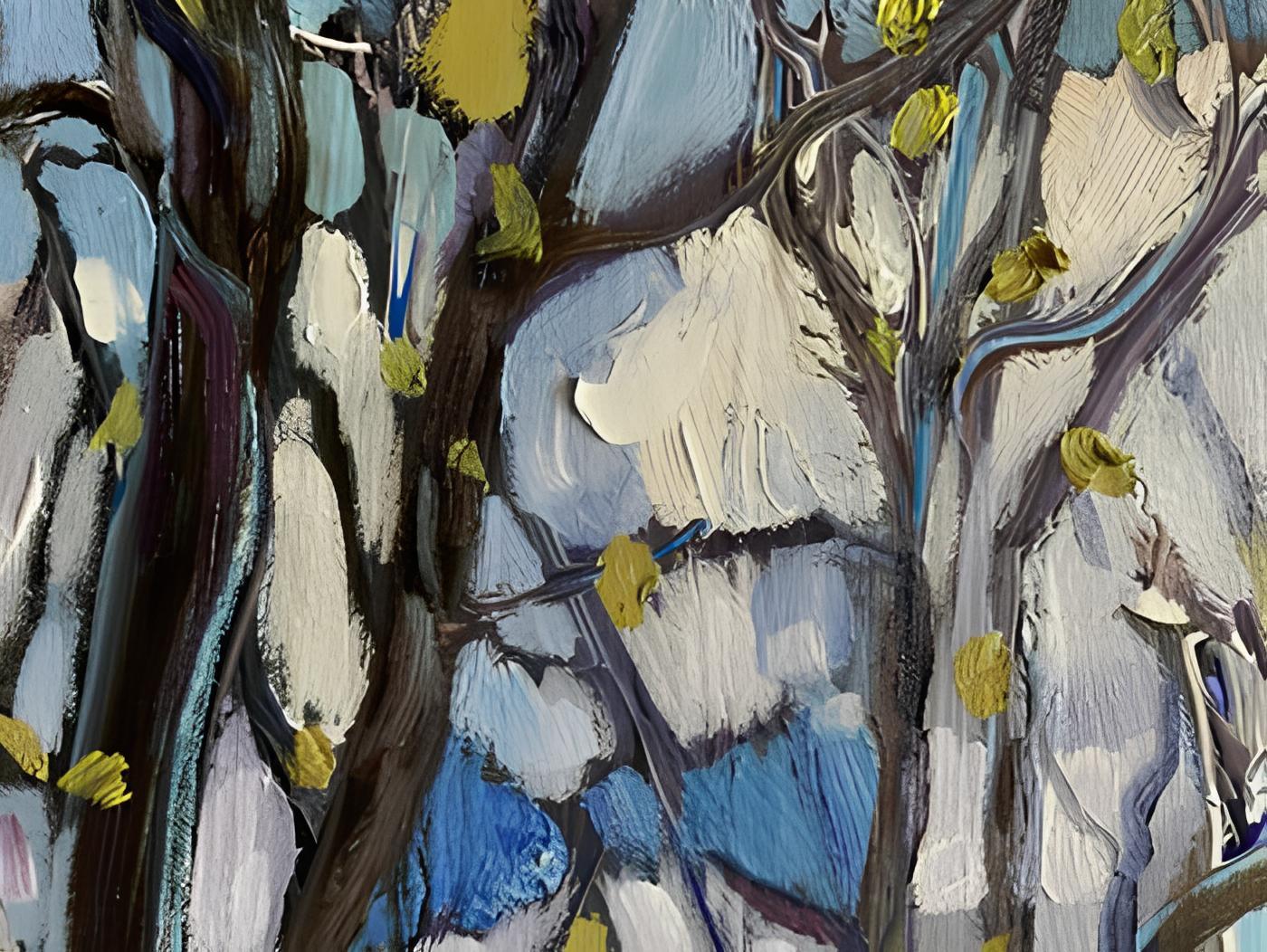 In this piece, I've channeled the vibrant energy of renewal, capturing the essence of spring as it breathes life into an urban canvas. My brushwork, a symphony of acrylic and oil, dances between expressionism and impressionism, evoking the delicate
