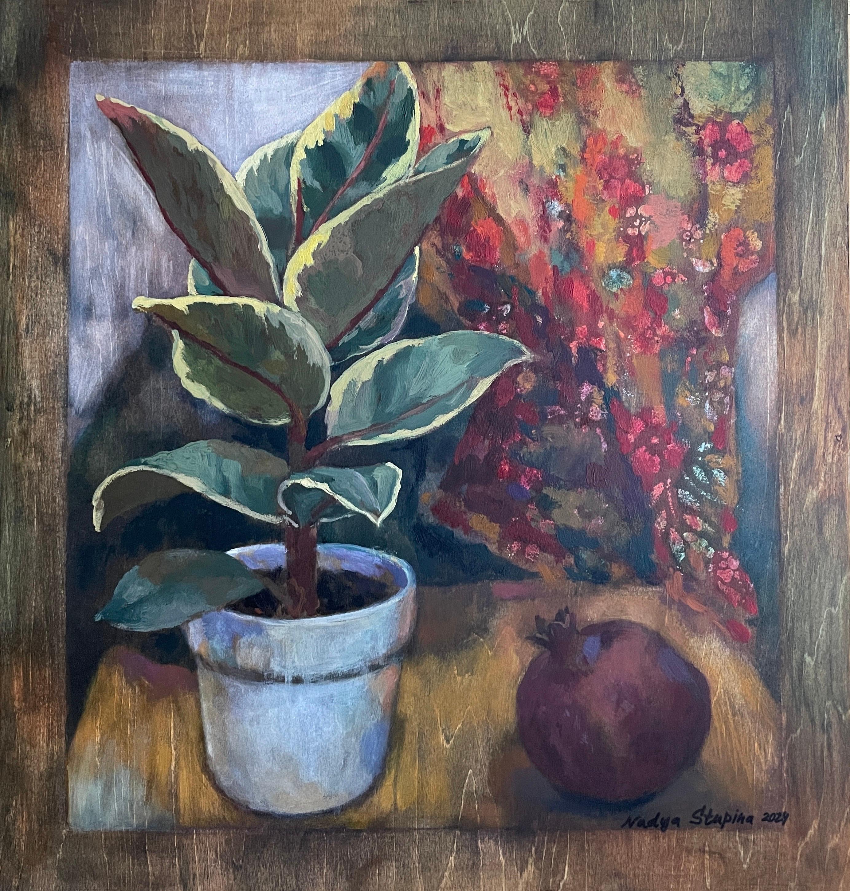 Still life with pomegranate