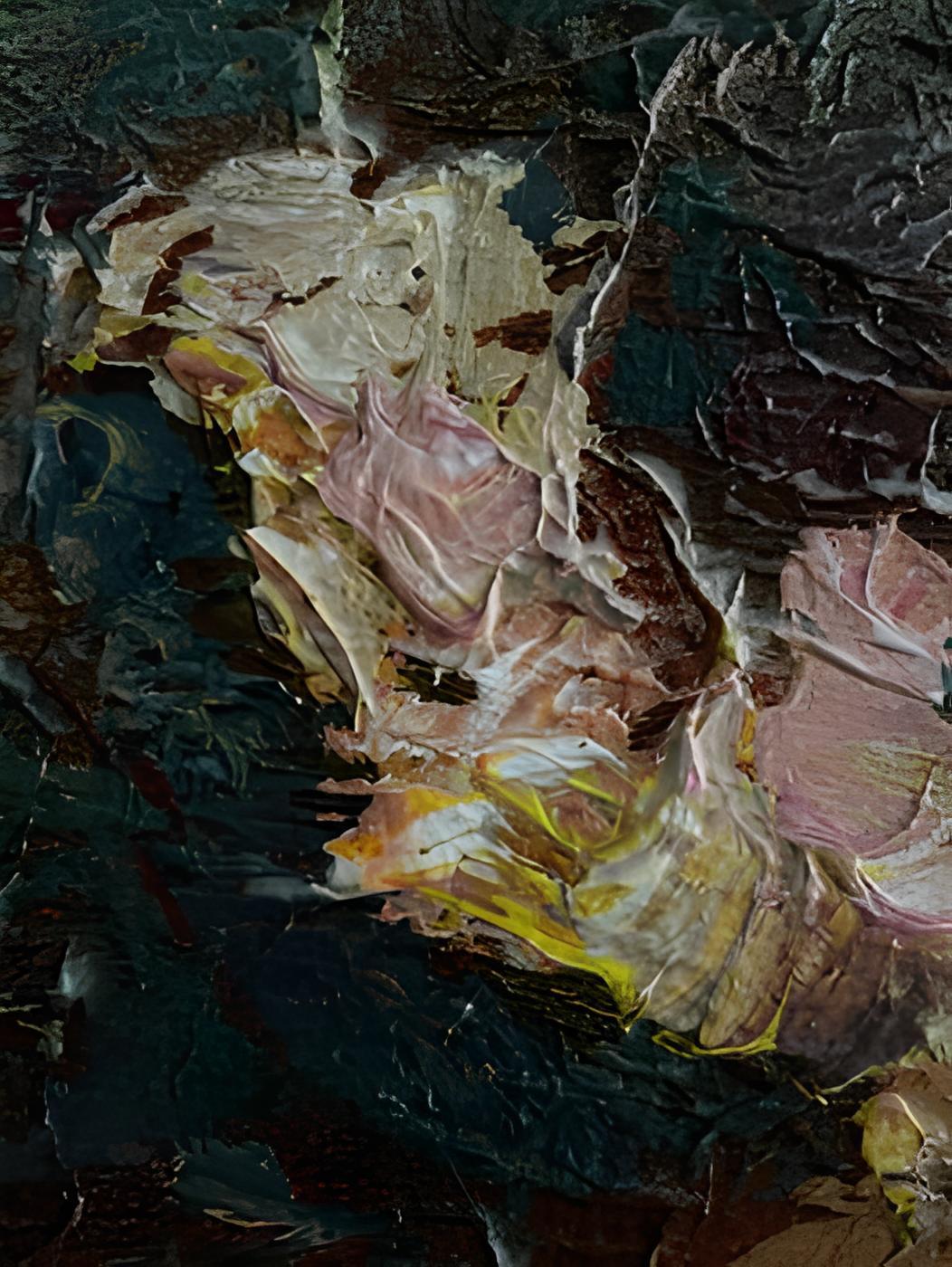 Meditazioni forti - Abstract Painting Nero di Nadezda Stupina