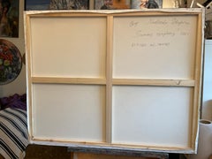 «Summer symphony» Original floral painting . Field of flowers. Large .