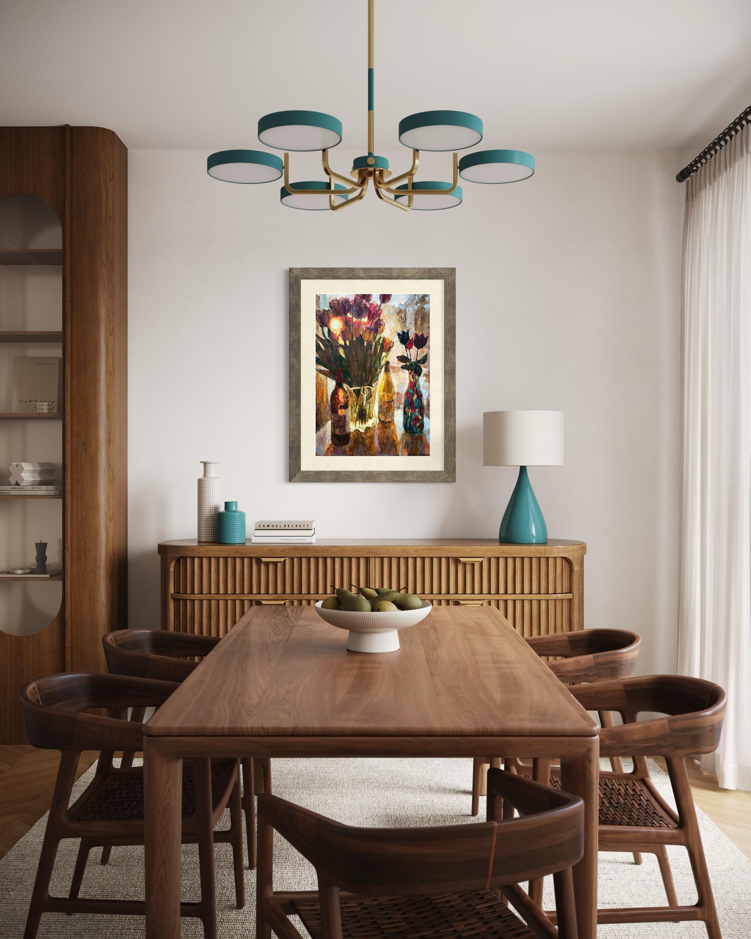 Le soleil à travers les fleurs en vente 5