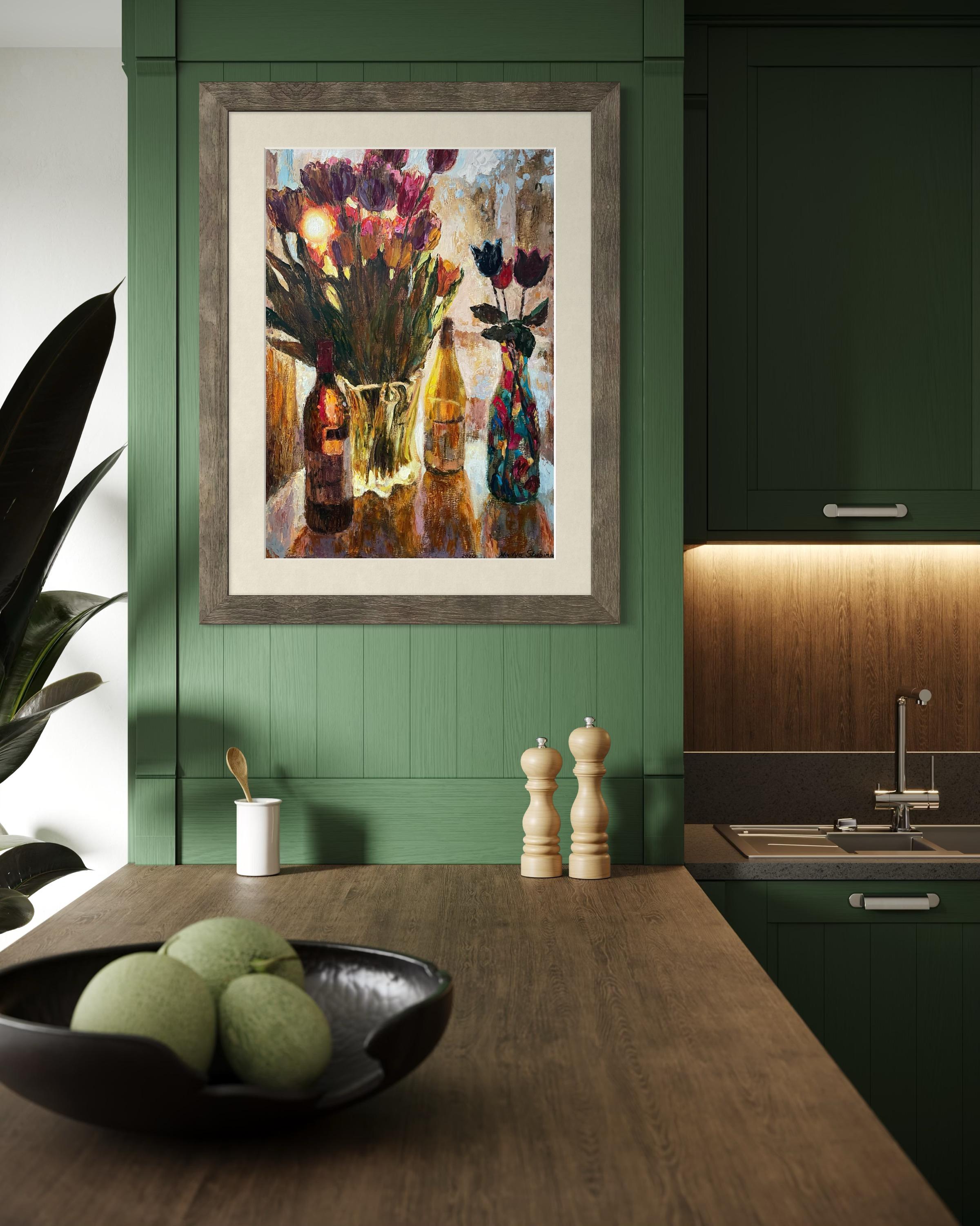 Le soleil à travers les fleurs en vente 9