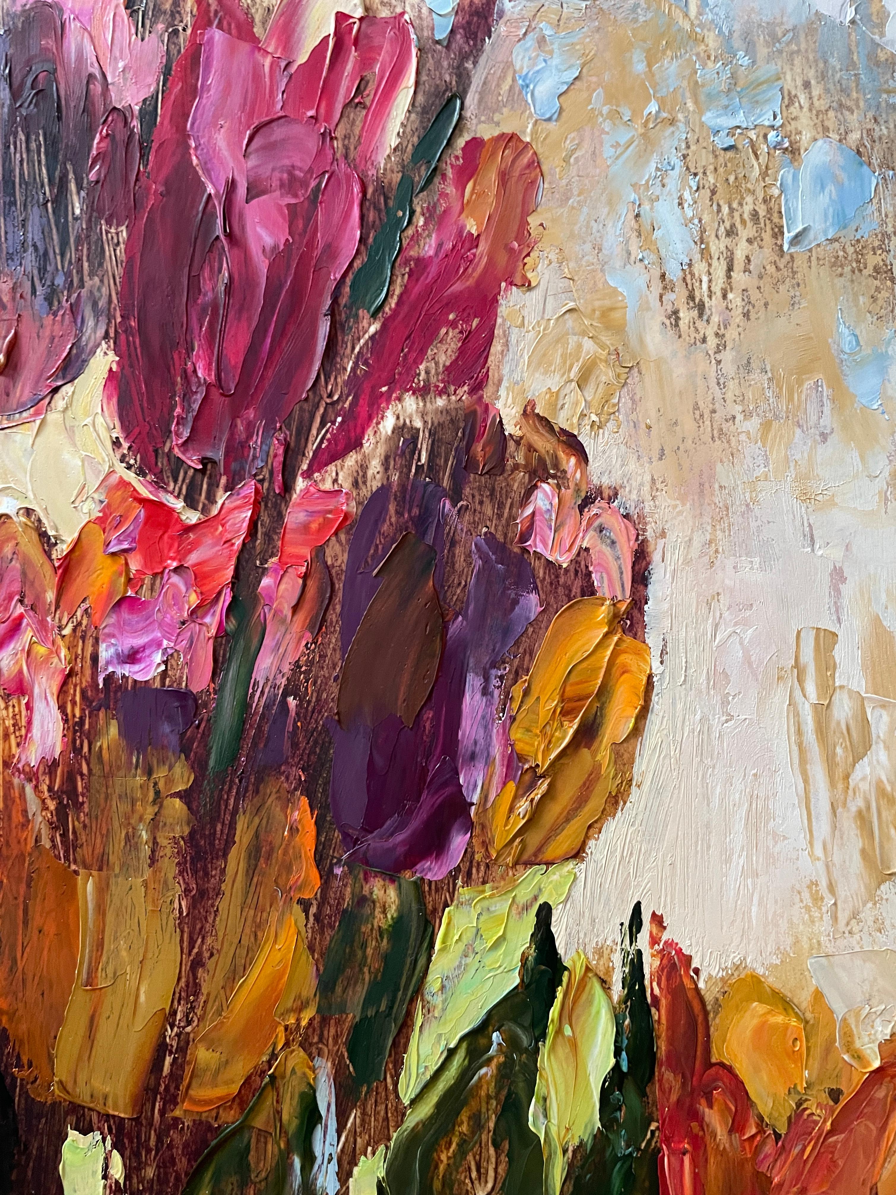 Le soleil à travers les fleurs en vente 1