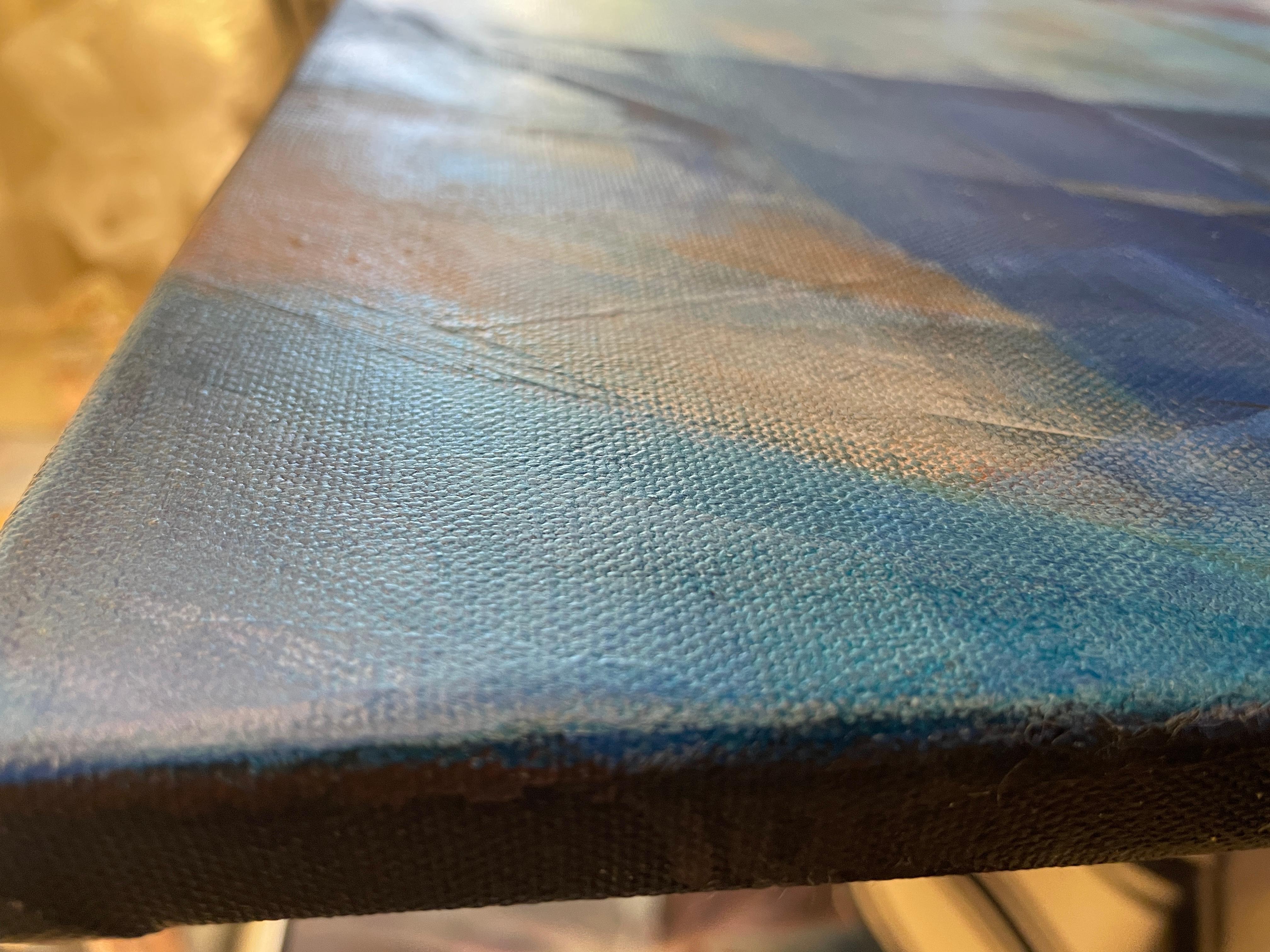 “Transformation “ Original abstract painting. Geometric dynamic large For Sale 5