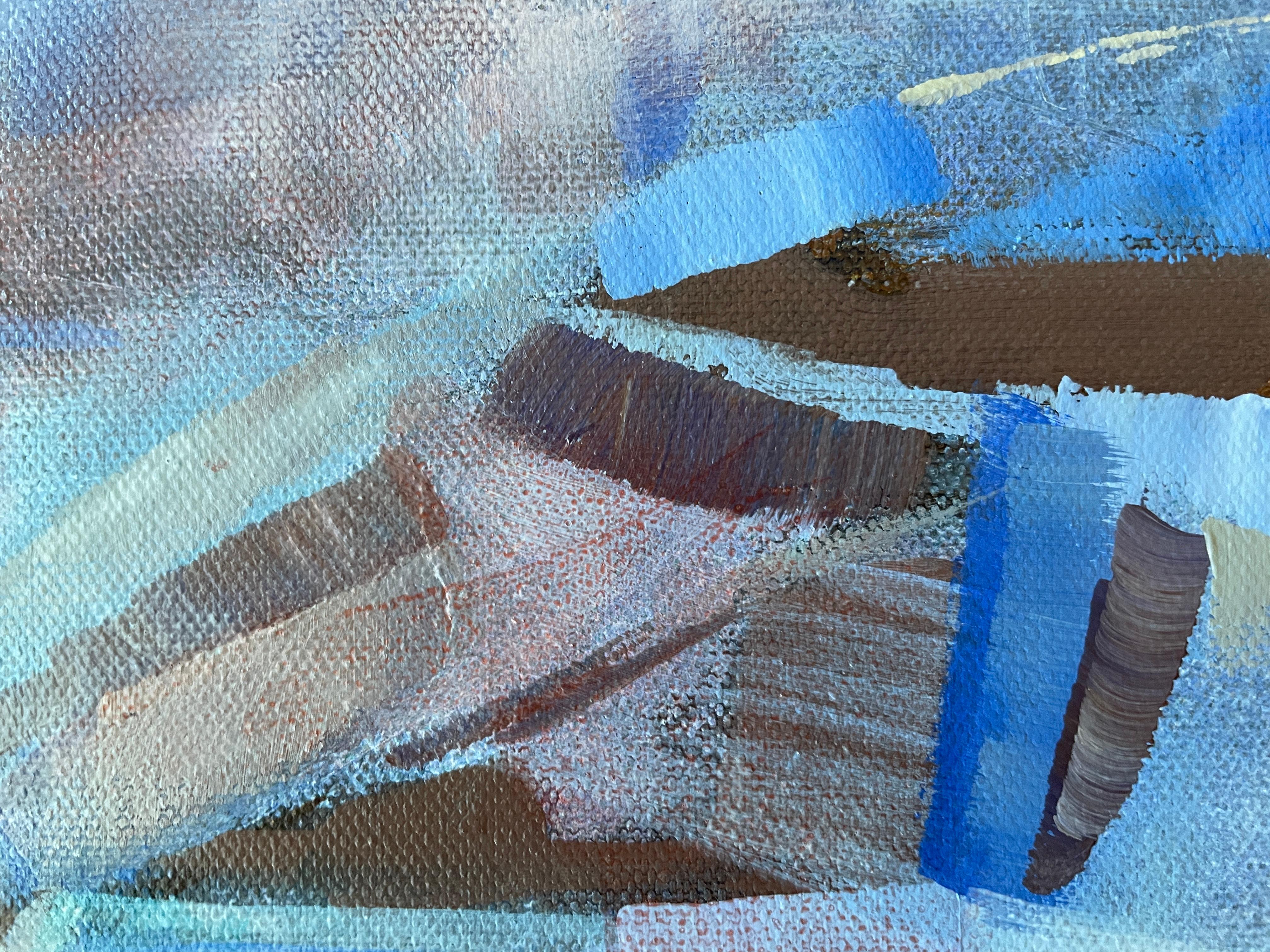 “Transformation “ Original abstract painting. Geometric dynamic large For Sale 1