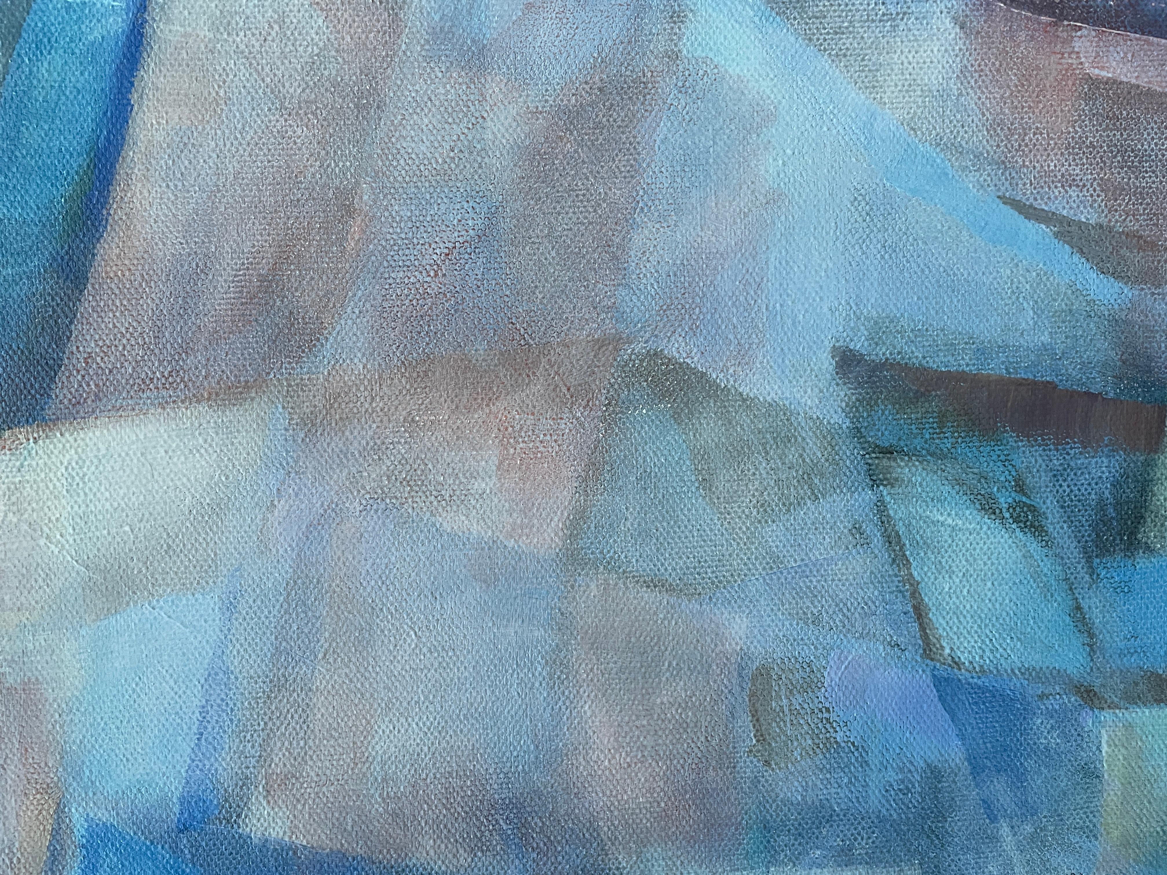 “Transformation “ Original abstract painting. Geometric dynamic large For Sale 2
