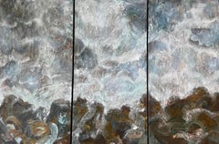 Triptych “Symphony of nature”  X-Large size . Semi-abstract  interior painting
