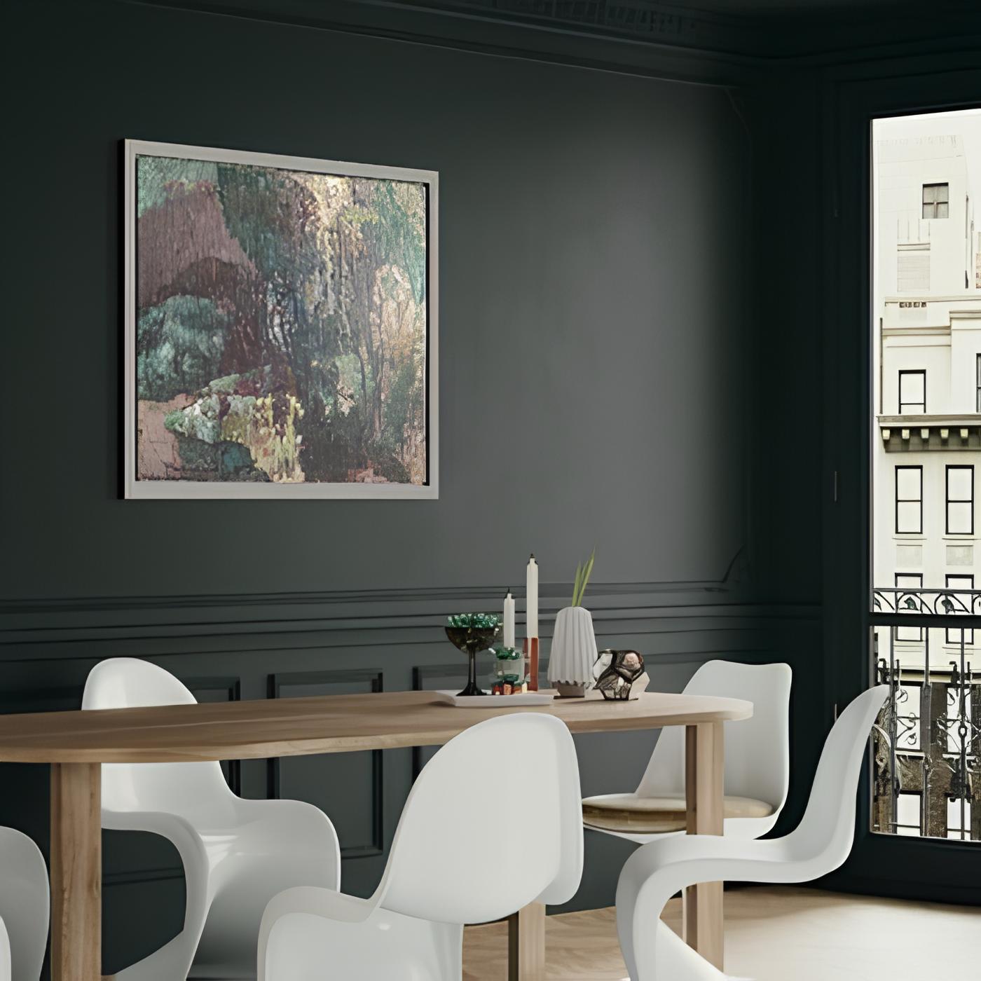 Il dipinto ha una consistenza ricca ed è risolto in una scala complessa e contenuta. Il quadro è dipinto in modo pittoresco, con forme naturali morbide, colori contenuti e un contrasto non forte. Pronto per essere appeso.