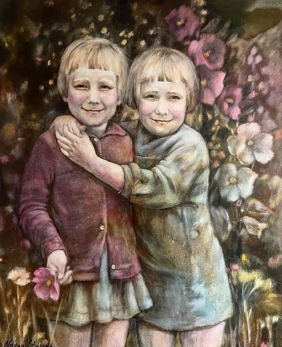 Portrait Painting di Nadezda Stupina - Gemelli