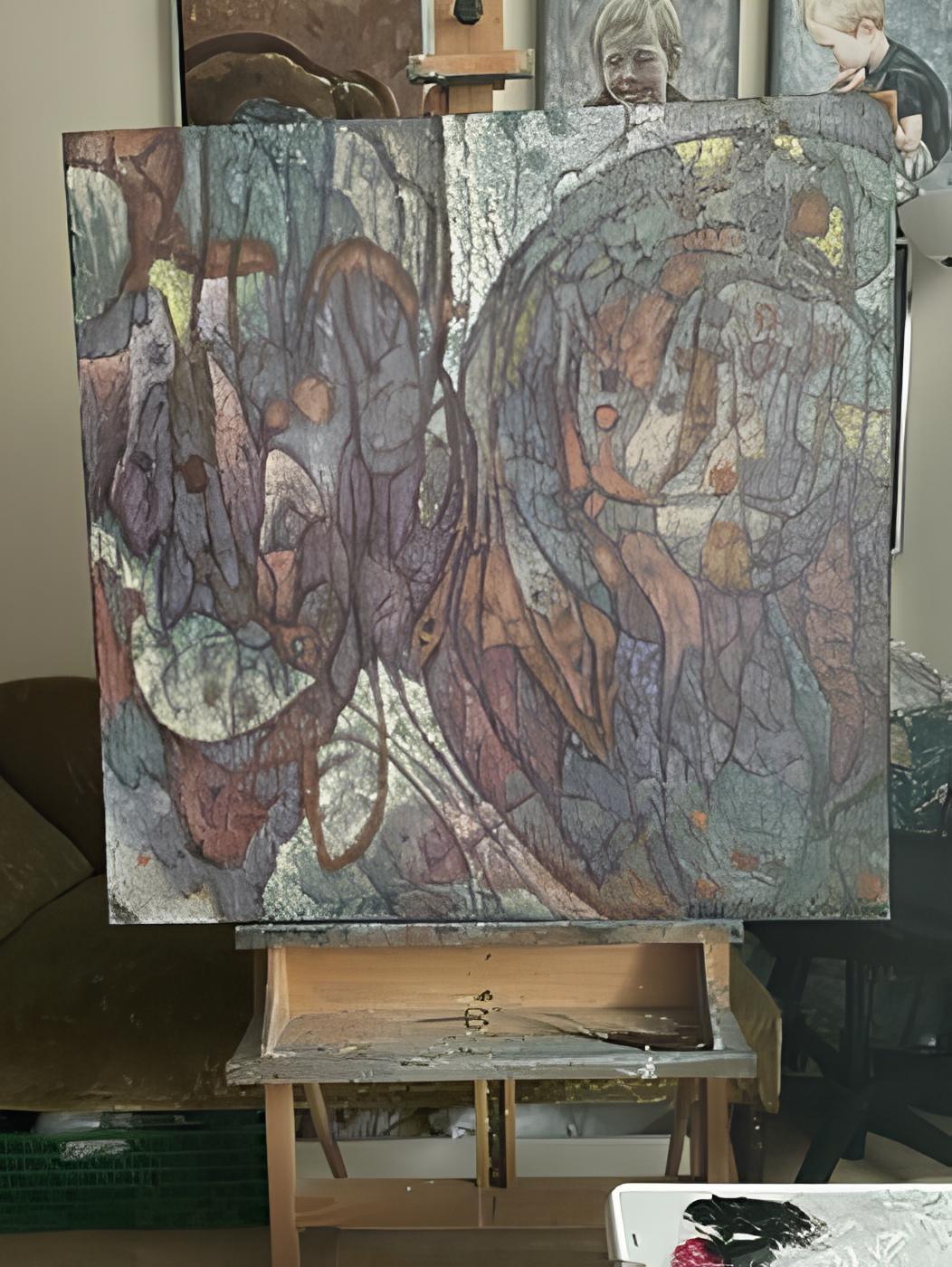 Due - Painting Astratto di Nadezda Stupina
