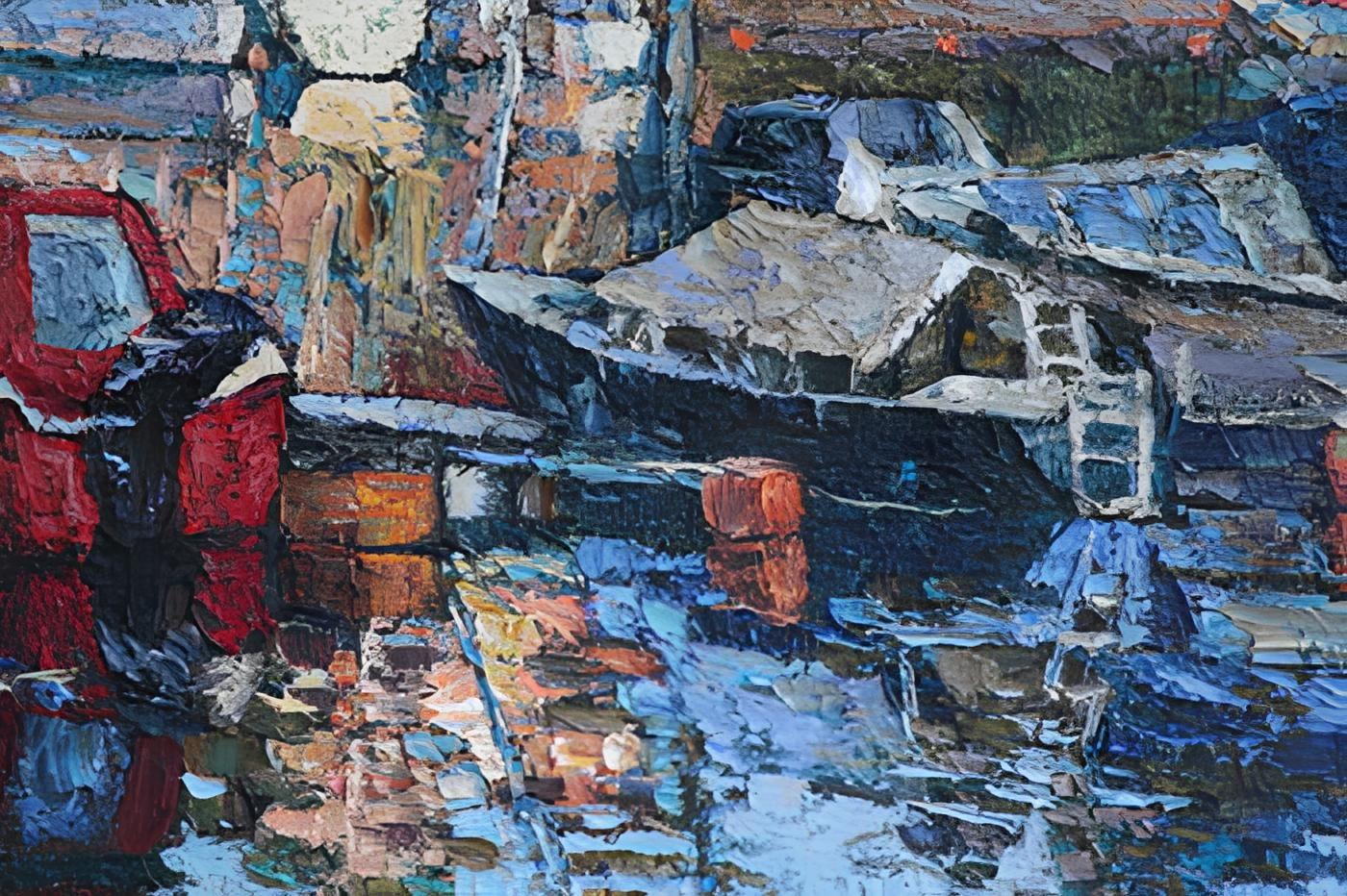 View on UlvÃ¸ya, Painting, Oil on Canvas For Sale 1
