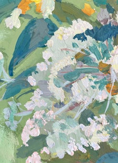Fiori selvatici. Quadro floreale originale. Impressionismo. Guazzo su carta. Dono