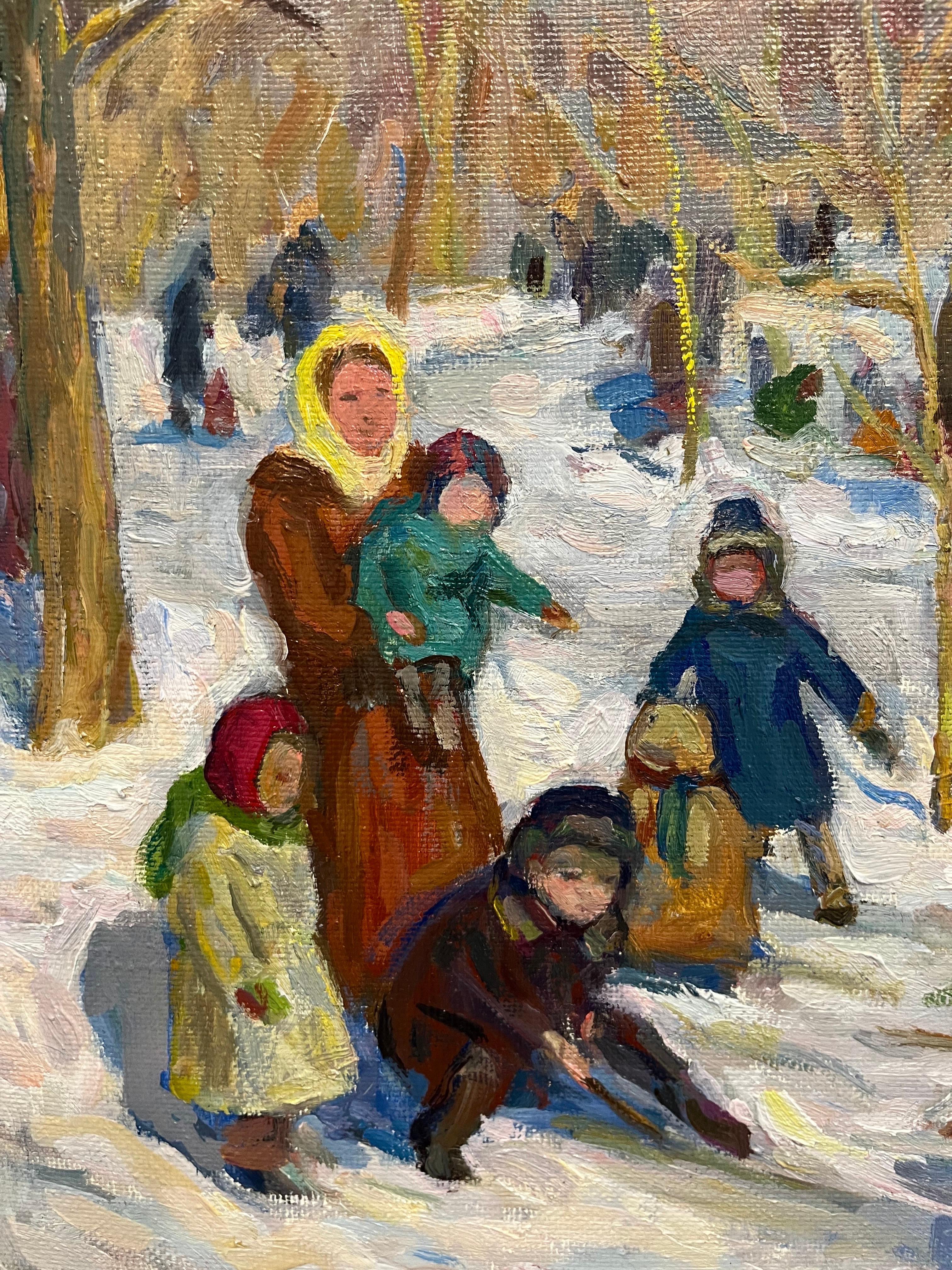 Bambini, Neve, Gioco sulla neve, 1968,
Nadezhda VOROBIEVA (Mosca, 1924 - 2011)


Le opere di Nadezhda VOROBIEVA si trovano in diverse collezioni private in Europa, Giappone, Stati Uniti e nei seguenti musei:


San Pietroburgo, Museo di Stato
