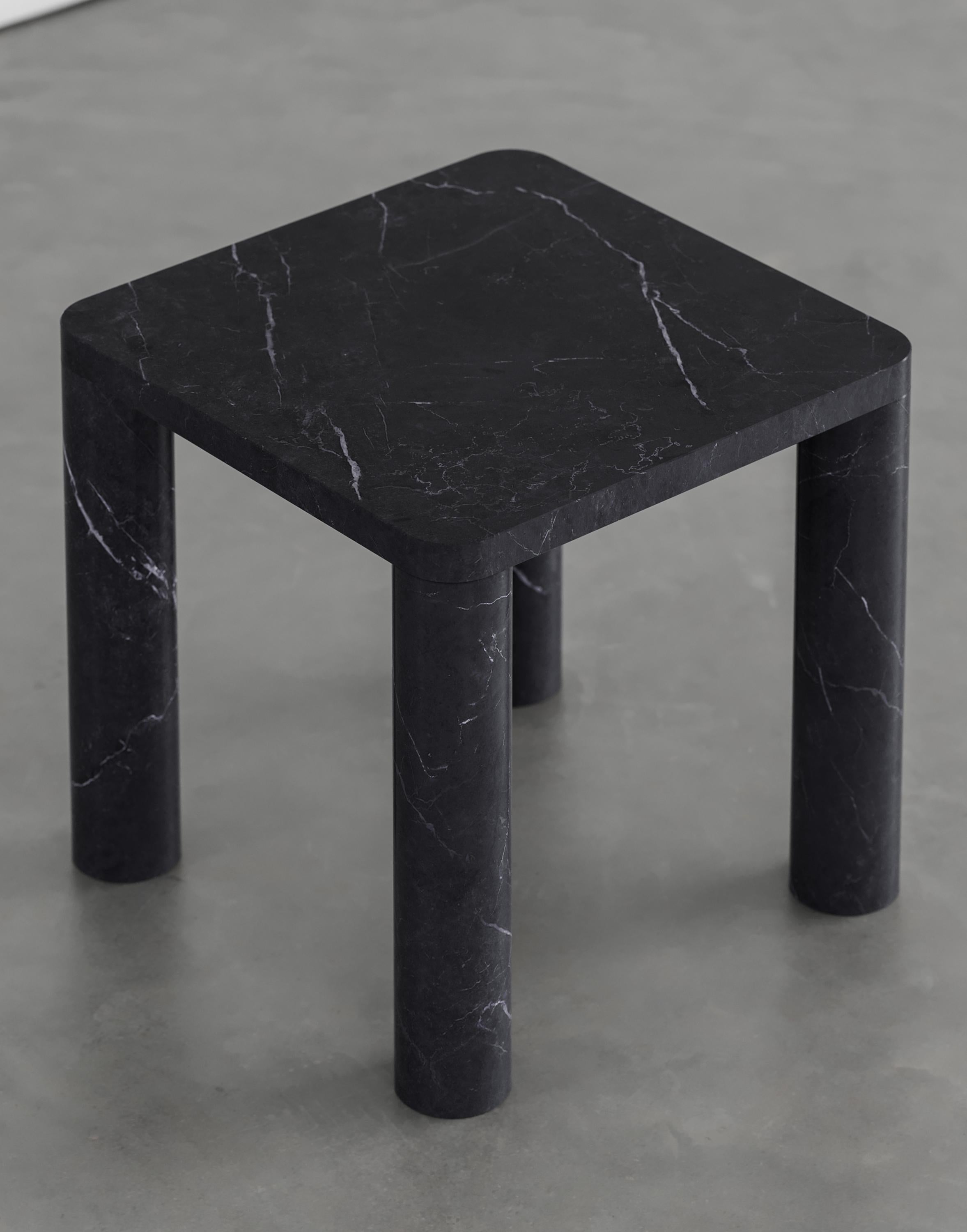Modern Nadia 45 Marble Side Table by Agglomerati For Sale