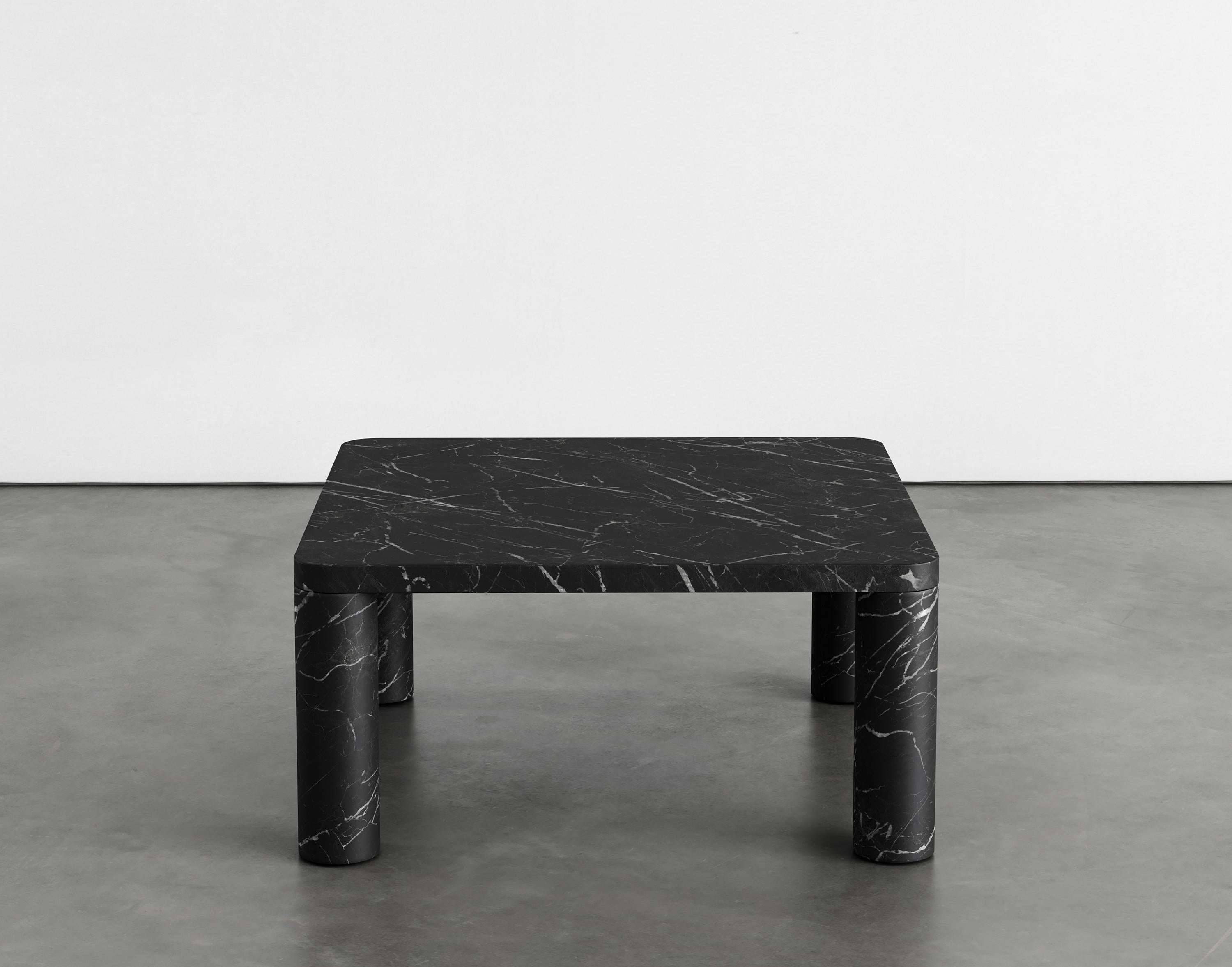 Nadia 70 marble coffee table by Agglomerati
Dimensions: D 70 x W 70 x H 33 cm
Materials: Nero Maquina marble
Available in other stones.

Nadia 70 coffee table is defined by its flush edge detailing. The rounded corners of the tabletop have a