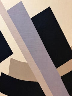 Nadia Léger, "Envol de formes géométriques I", 1980 Original Hand-woven Tapestry