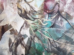 Expectación, Técnica mixta sobre papel