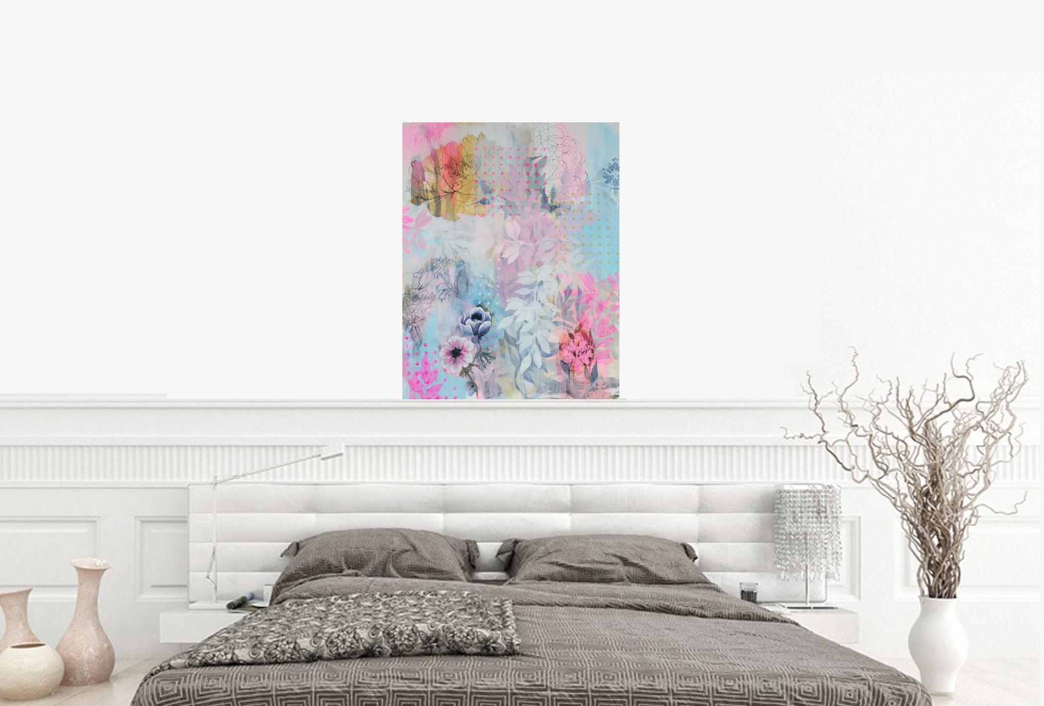 Anémonas, Pintura, Acrílico sobre papel en venta 2