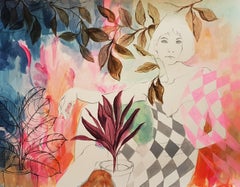 A casa, Pittura, Acrilico su carta