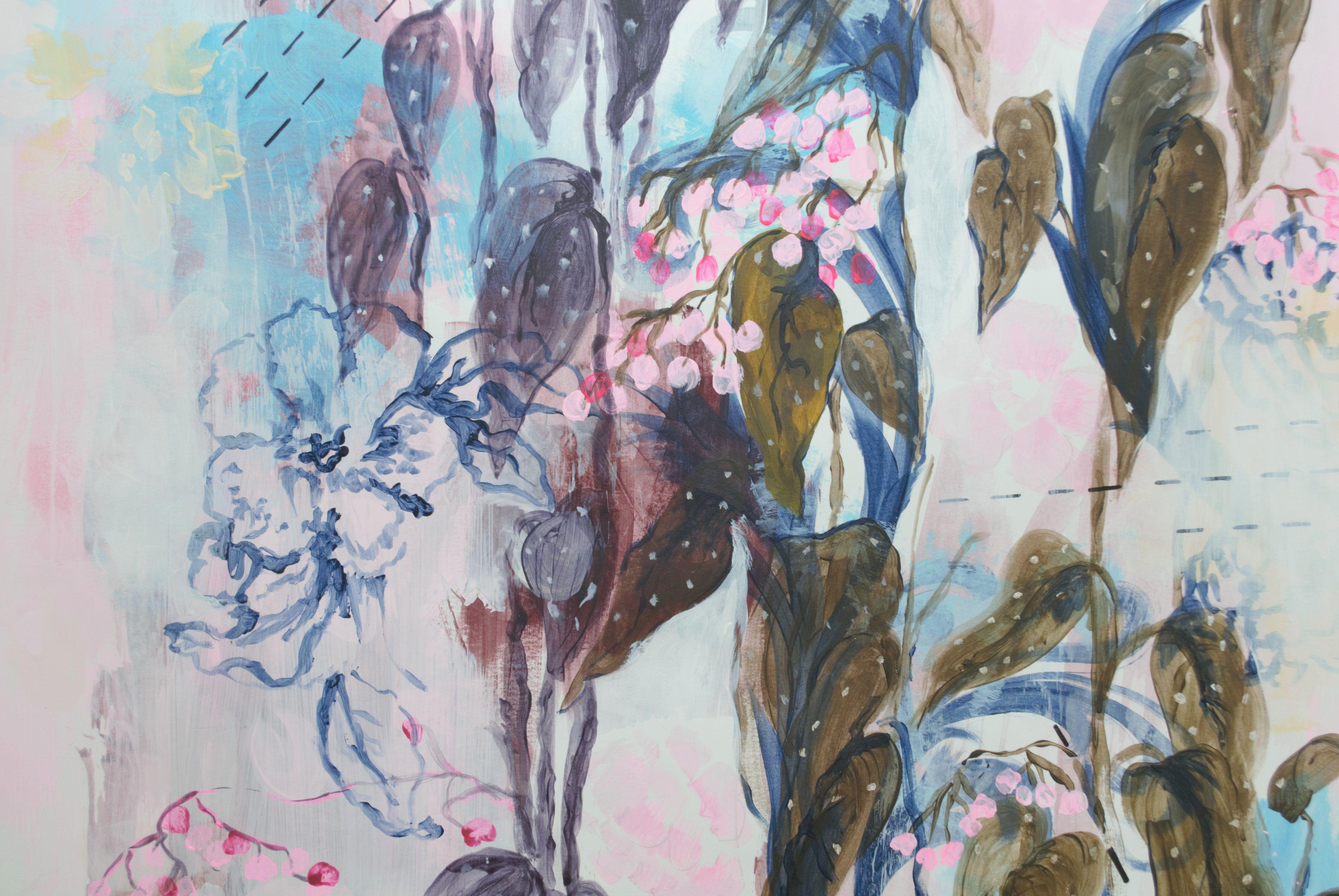 Begonia Maculata, Painting, Acrylic on Paper For Sale 2