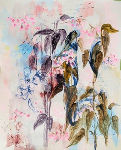 Begonia Maculata, Painting, Acrylic on Paper