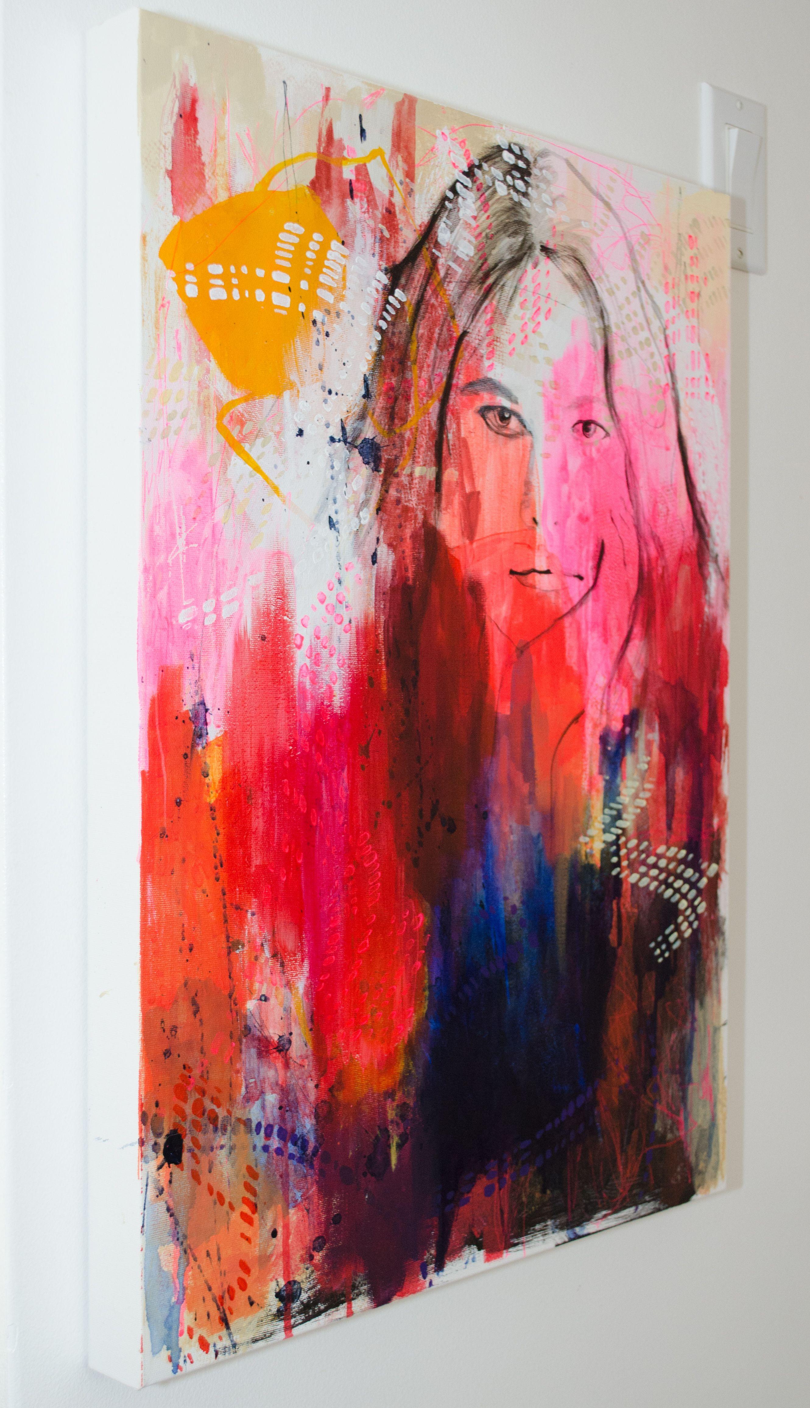 La complainte de l'oiseau, peinture, acrylique sur toile en vente 1