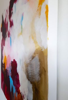 Burgunderrot, Gemälde, Acryl auf Leinwand