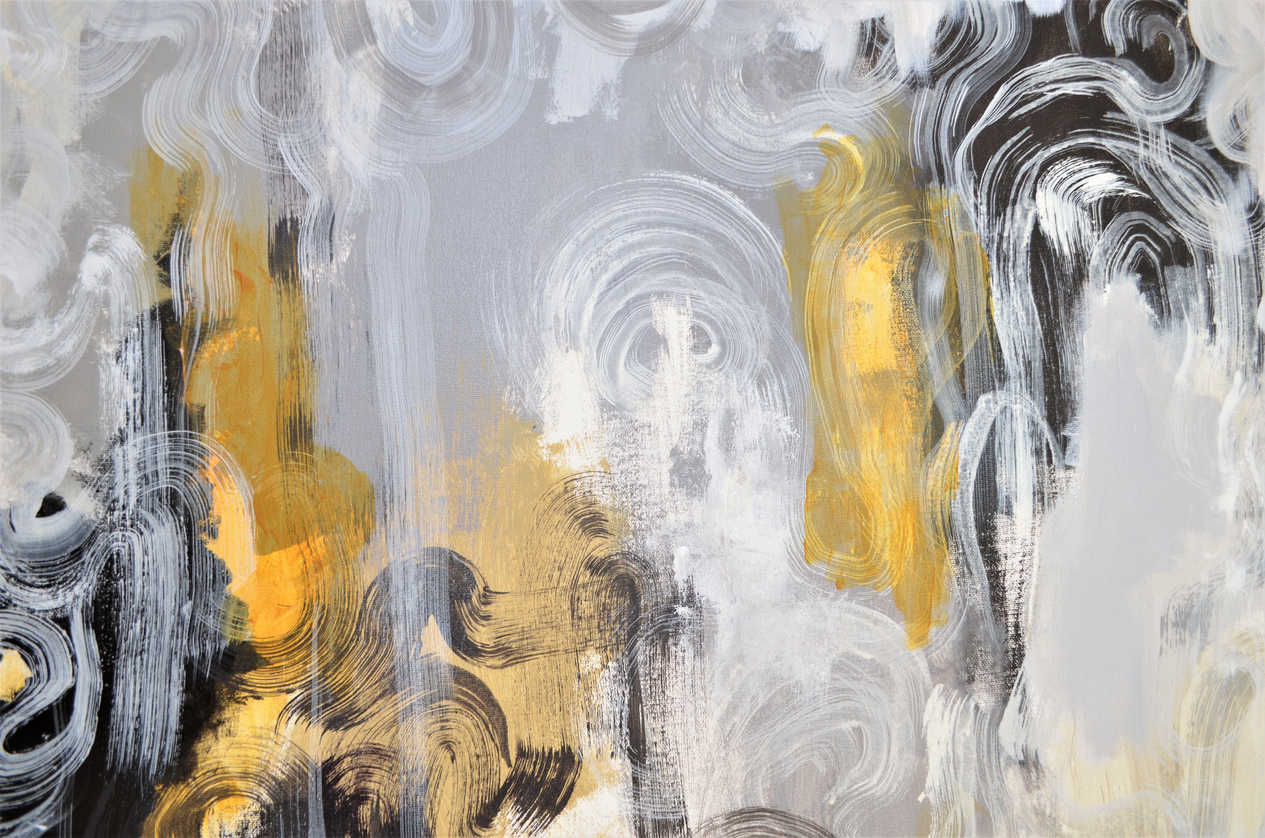 Curvas, Pintura, Acrílico sobre lienzo - Painting de Nadia NL