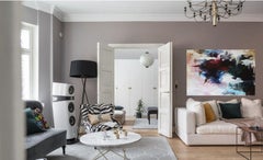 Dark Clouds Painting, Painting, Acrylic on Canvas