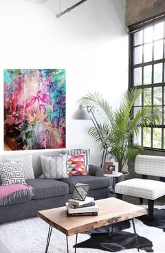 Angolo di giardino, Pittura, Acrilico su carta