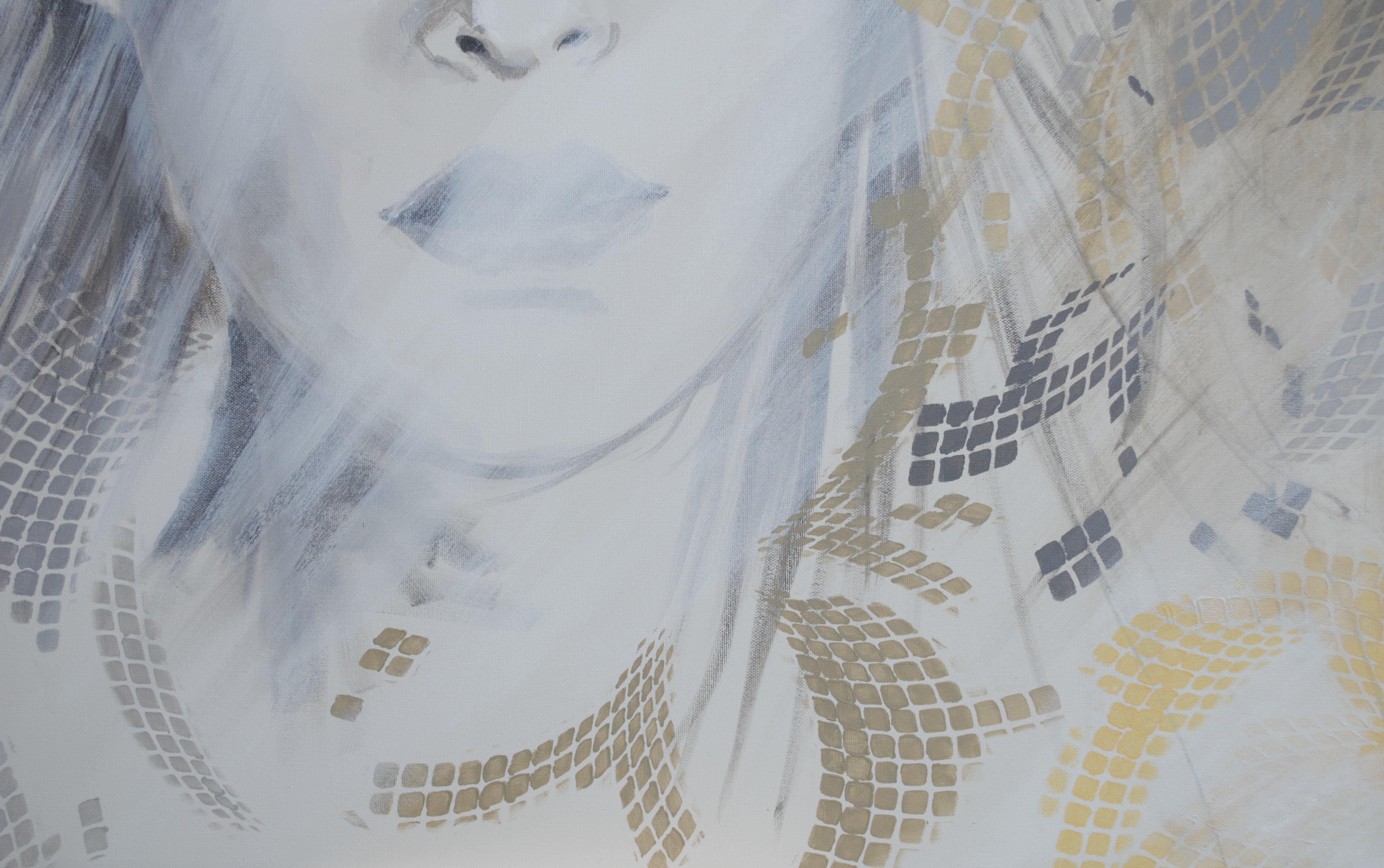Grigio, Pittura, Acrilico su tela - Painting Contemporaneo di Nadia NL