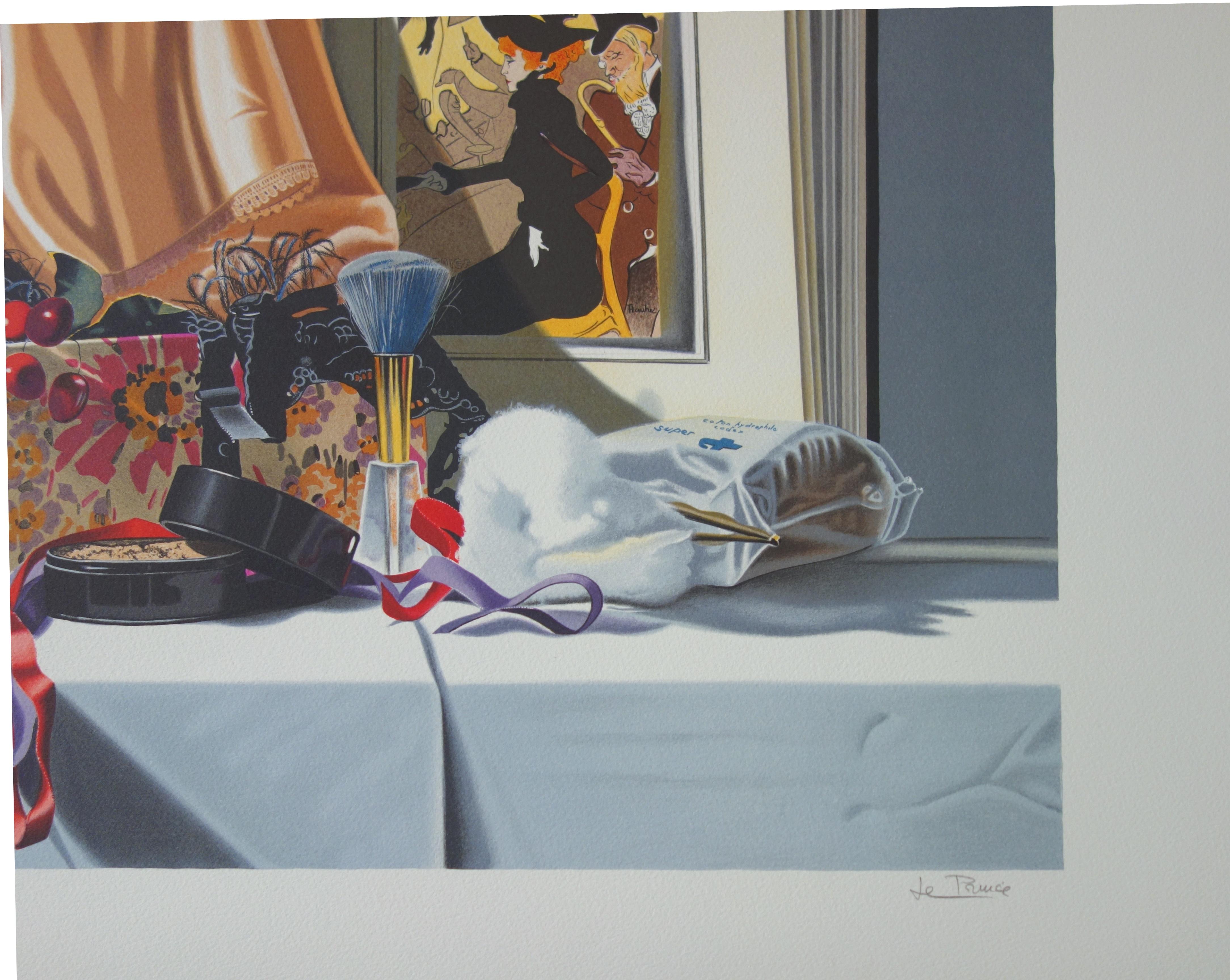 Cabaret Dancer's Dressing Room - Original handsigned lithograph For Sale 1