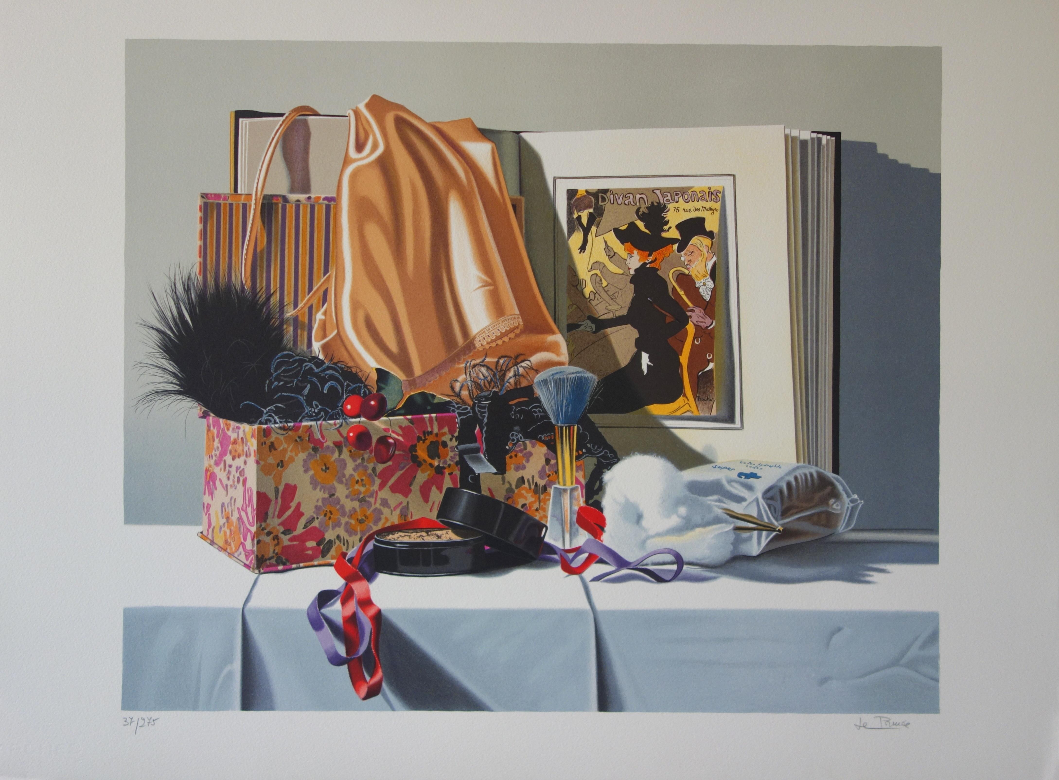 Nadine Le Prince Figurative Print - Cabaret Dancer's Dressing Room - Original handsigned lithograph