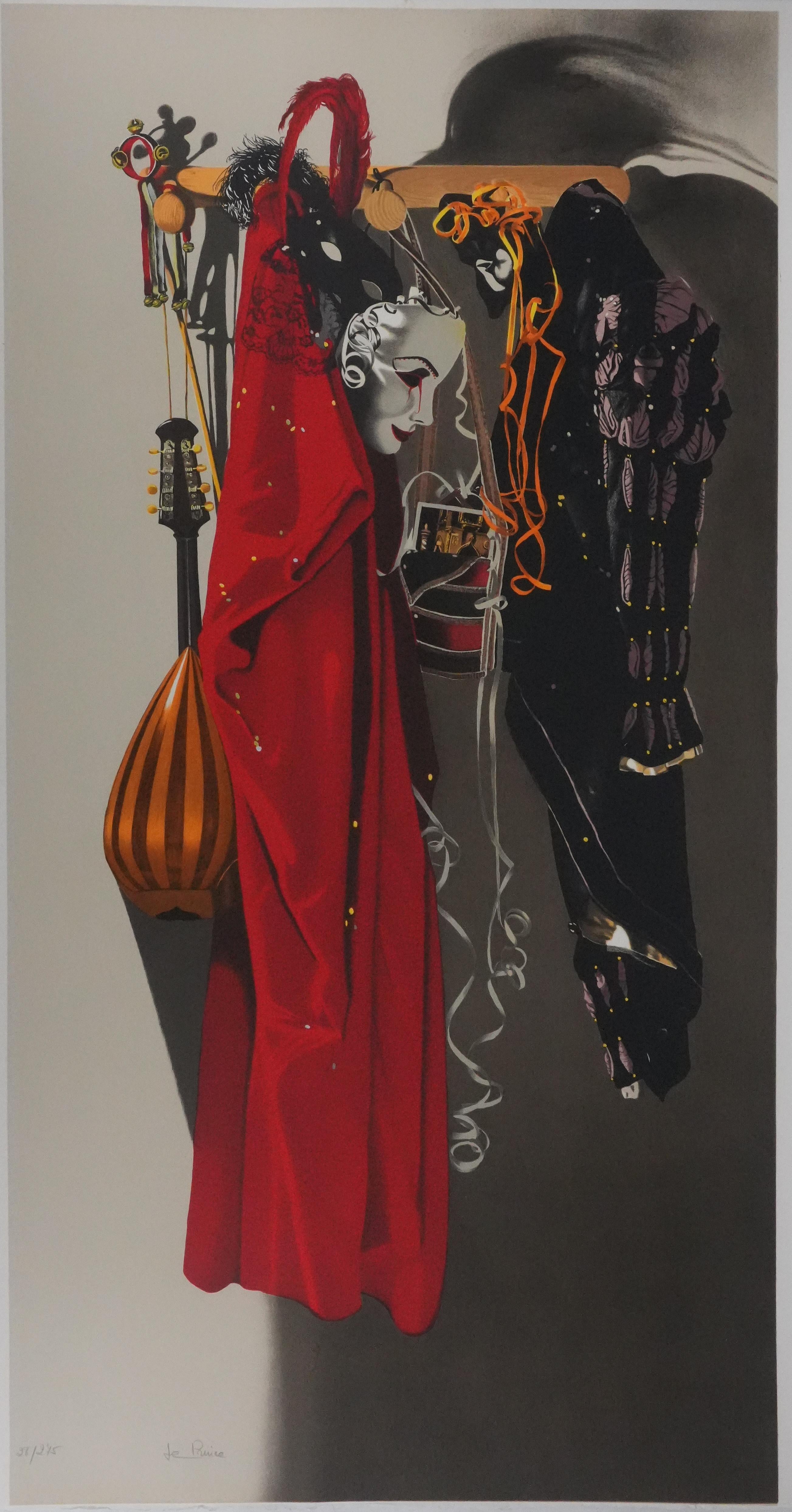 Nadine LE PRINCE (1942-)
Venetian Costumes

Original lithograph
Handsigned in pencil
Limited /275 copies
On vellum 90 x 56 cm (c. 35.4 x 22 in)

Excellent condition