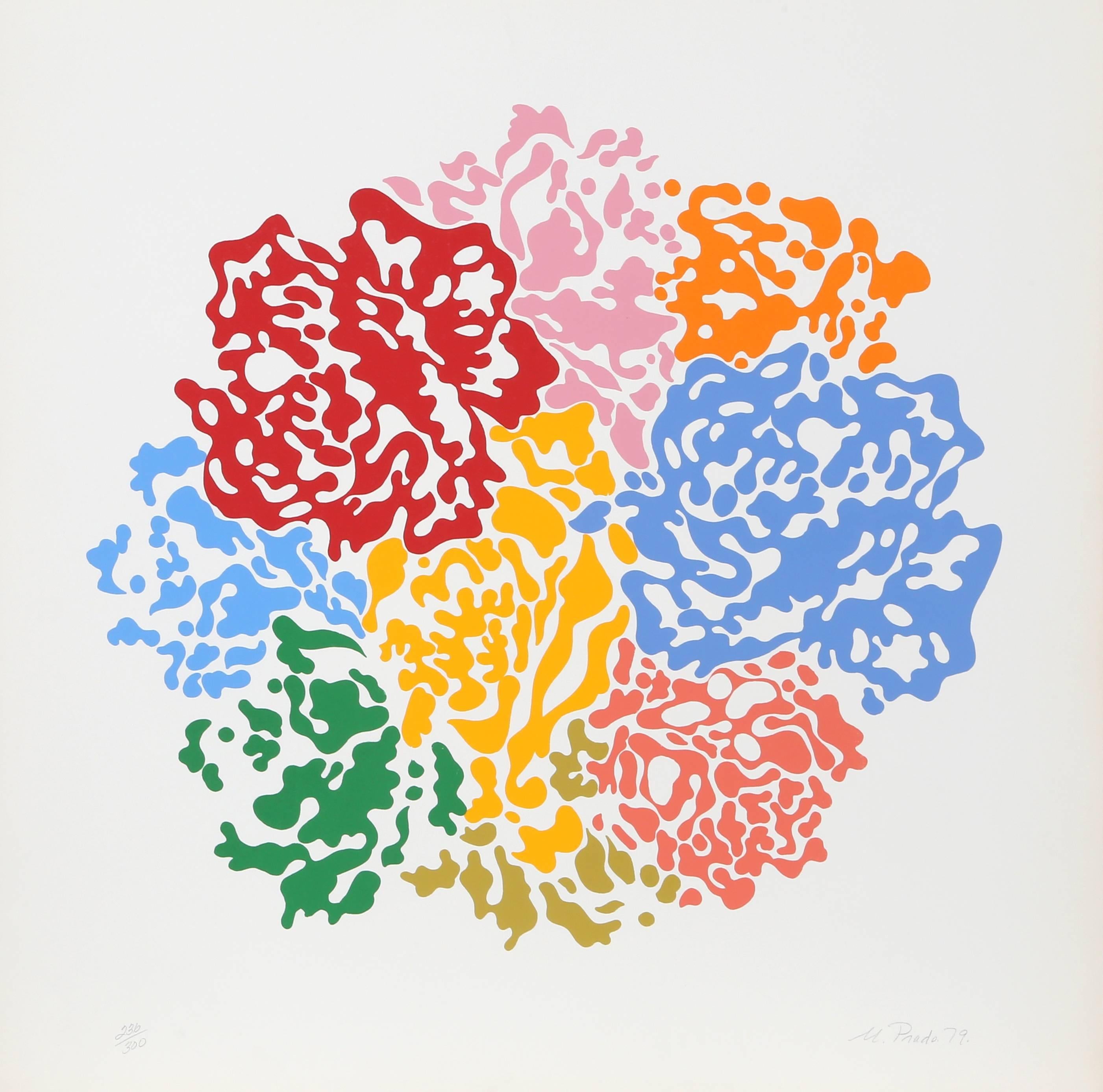Artistics : Nadine Prado
Titre : Bouquet de fleurs
Année : 1979
Médium : Sérigraphie, signée et numérotée au crayon.
Edition : 300, 25 AP
Format du papier : 76,2 cm x 76,2 cm (30 in. x 30 in.)
