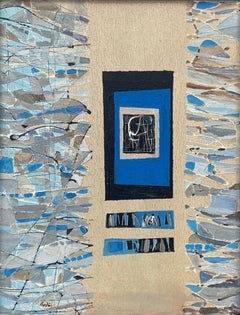 Closed Door (Mixed media on canvas)