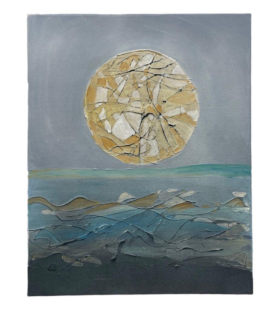 Hazy Sun (Acrilico su tela)