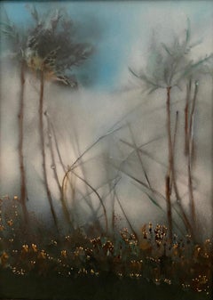 The Back of My Garden (Mixed media on canvas)