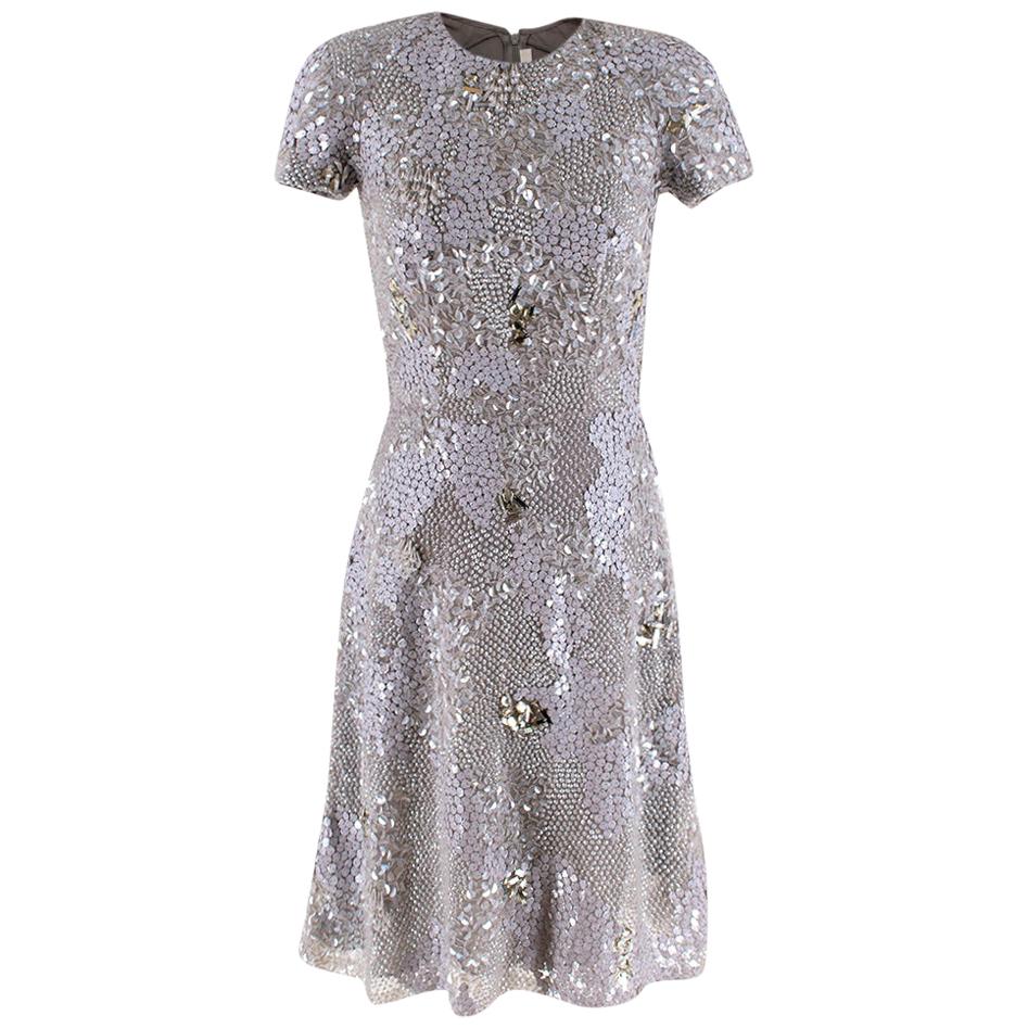 embellished skater dress